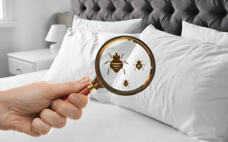 Bed bugs in bed